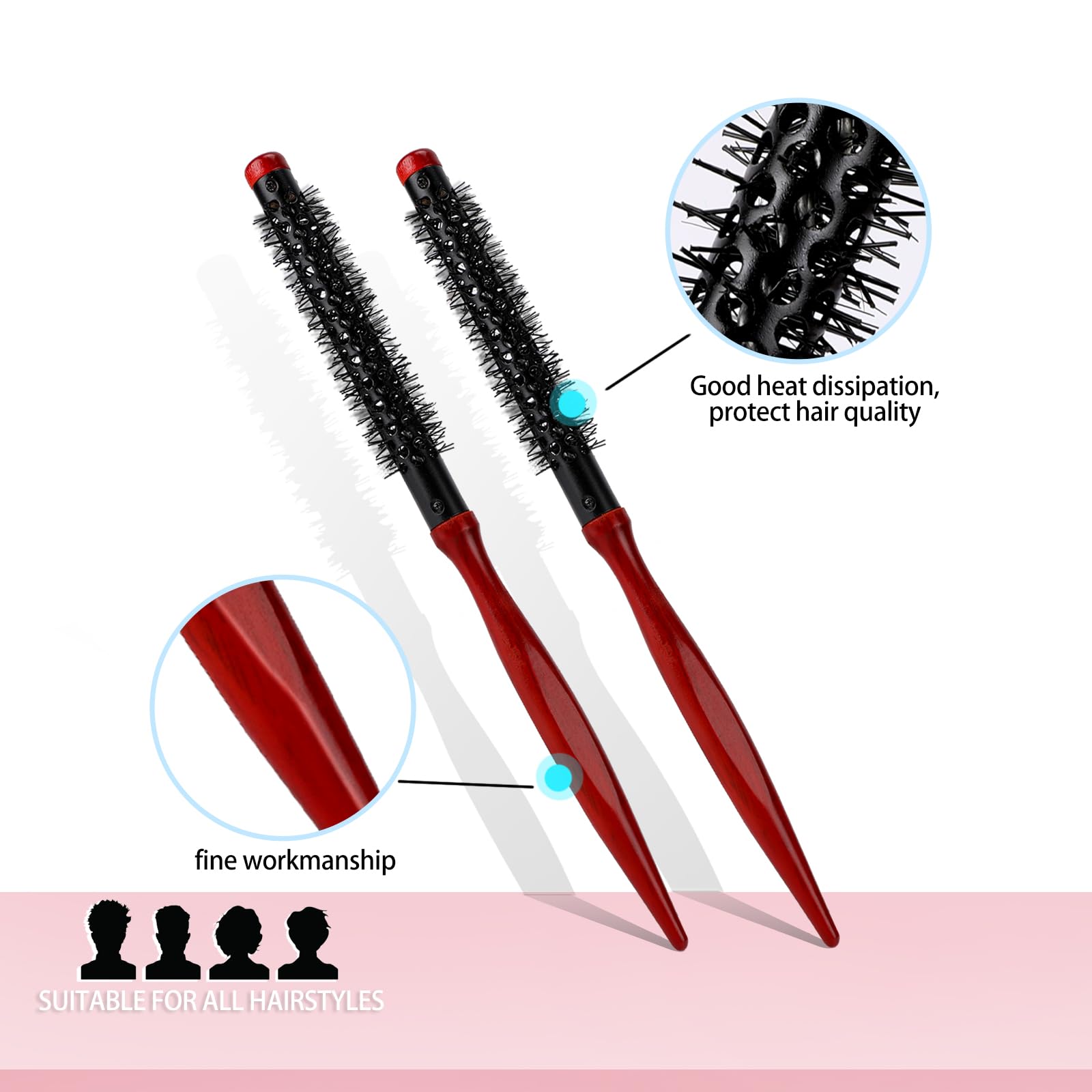 Mozeat Lens dryer-ready brush for faster styling with a hair dryer