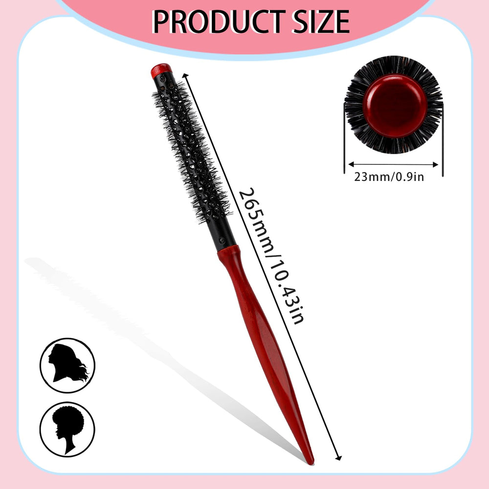 Mozeat Lens nylon bristles offer heat-conductive, durable styling for short hair