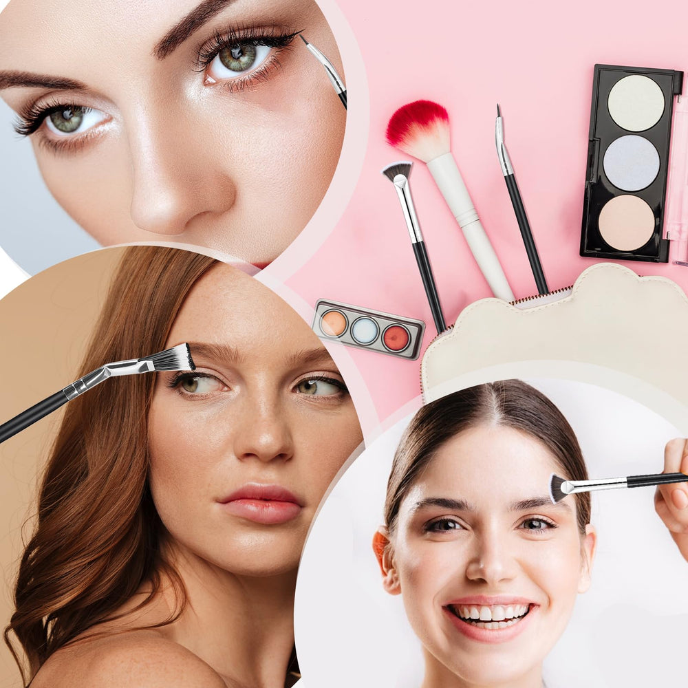 Mozeat Lens packaging shows a 3-piece lash brush set for travel