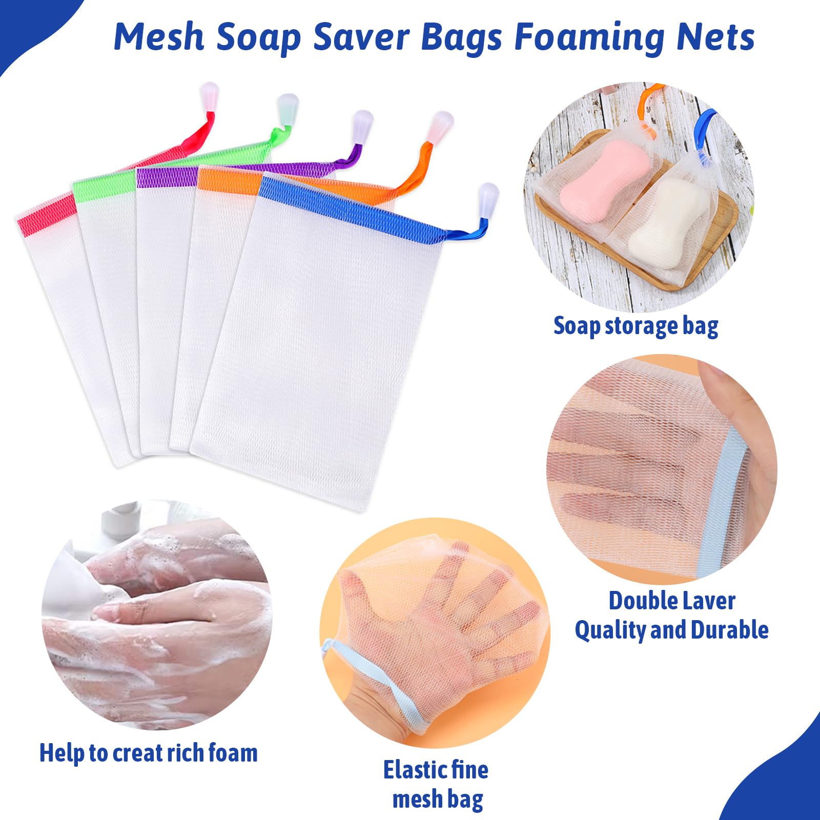 Mozeat Lens soap bag size 14.5 by 9.8 cm fits most bars.