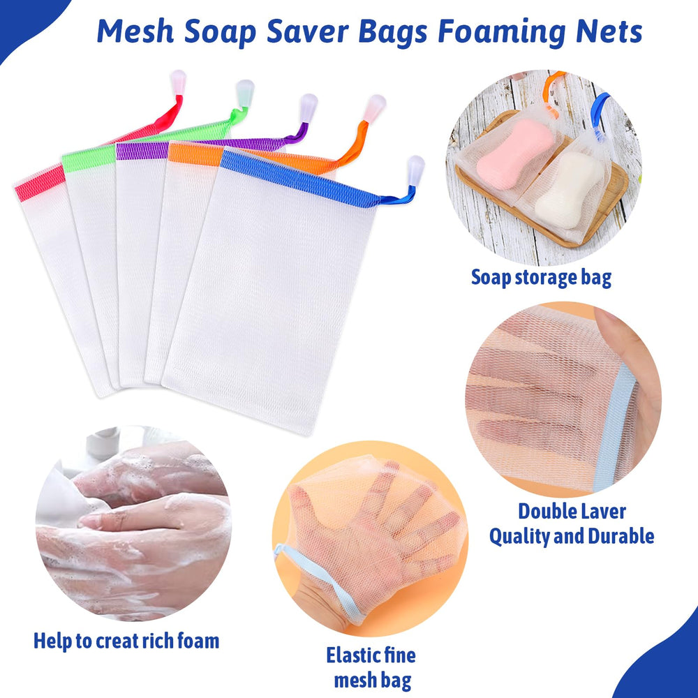 Mozeat Lens soap bag size 14.5 by 9.8 cm fits most bars.