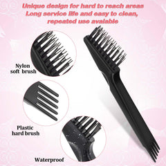 Mozeat Lens black plastic cleaner claw for convenient debris removal from bristles