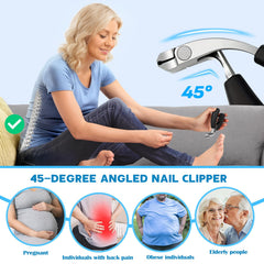 MPKDZNE 7-in-1 nail clipper catcher keeps trimming mess-free