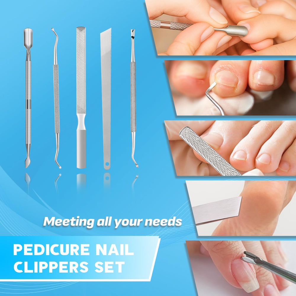 MPKDZNE 8-in-1 kit includes essential tools for nails.