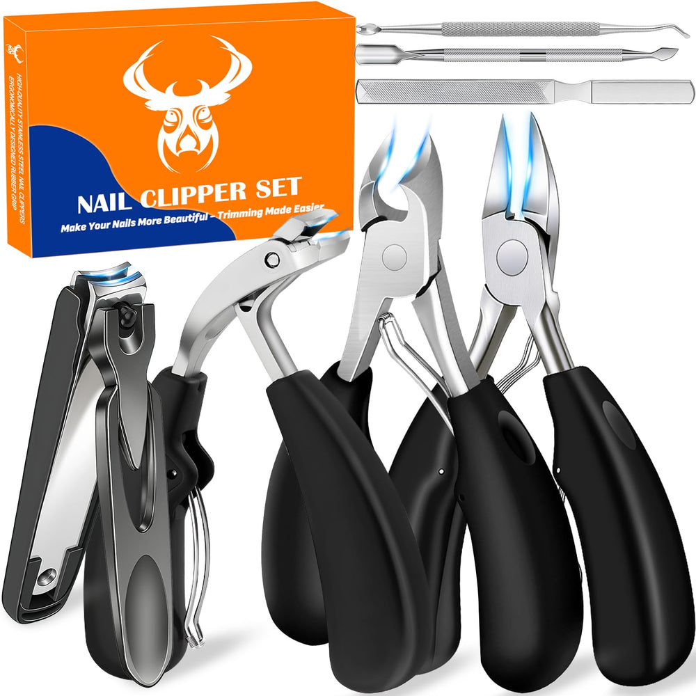 MPKDZNE heavy-duty toenail clipper set long handle for easier cuts