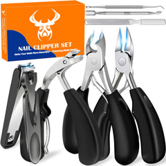 MPKDZNE heavy-duty toenail clipper set long handle for easier cuts