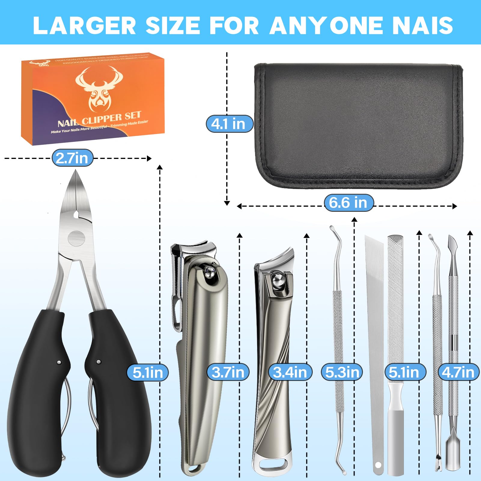 MPKDZNE soft ABS handle offers comfortable non-slip grip.