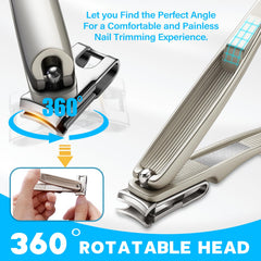 MPKDZNE 360 rotating head clipper promotes ergonomic grip for seniors.