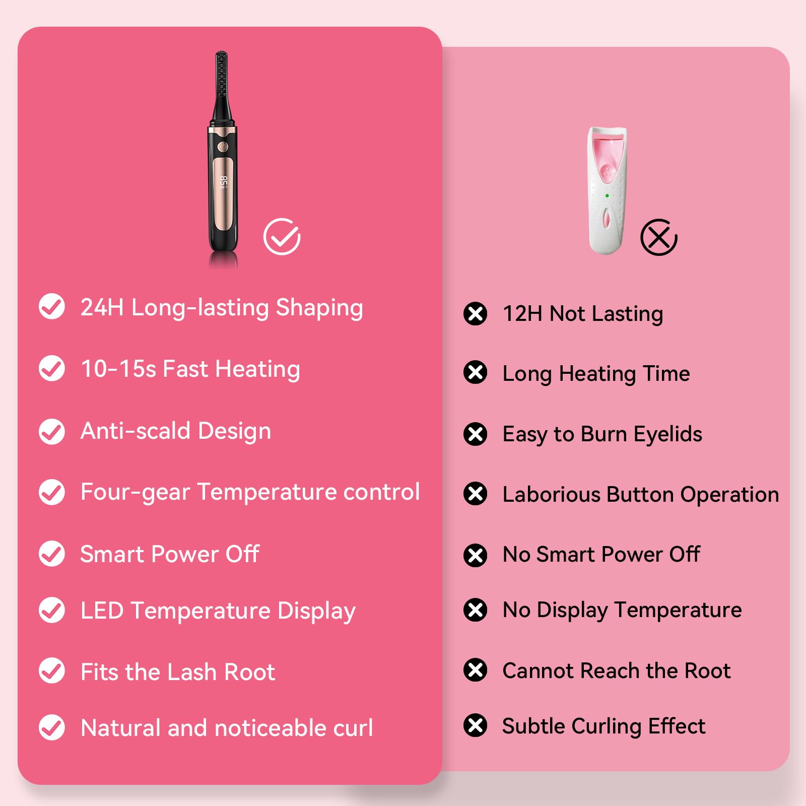 Mpotmiy folding eyelash comb travel-friendly design for convenient touch-ups