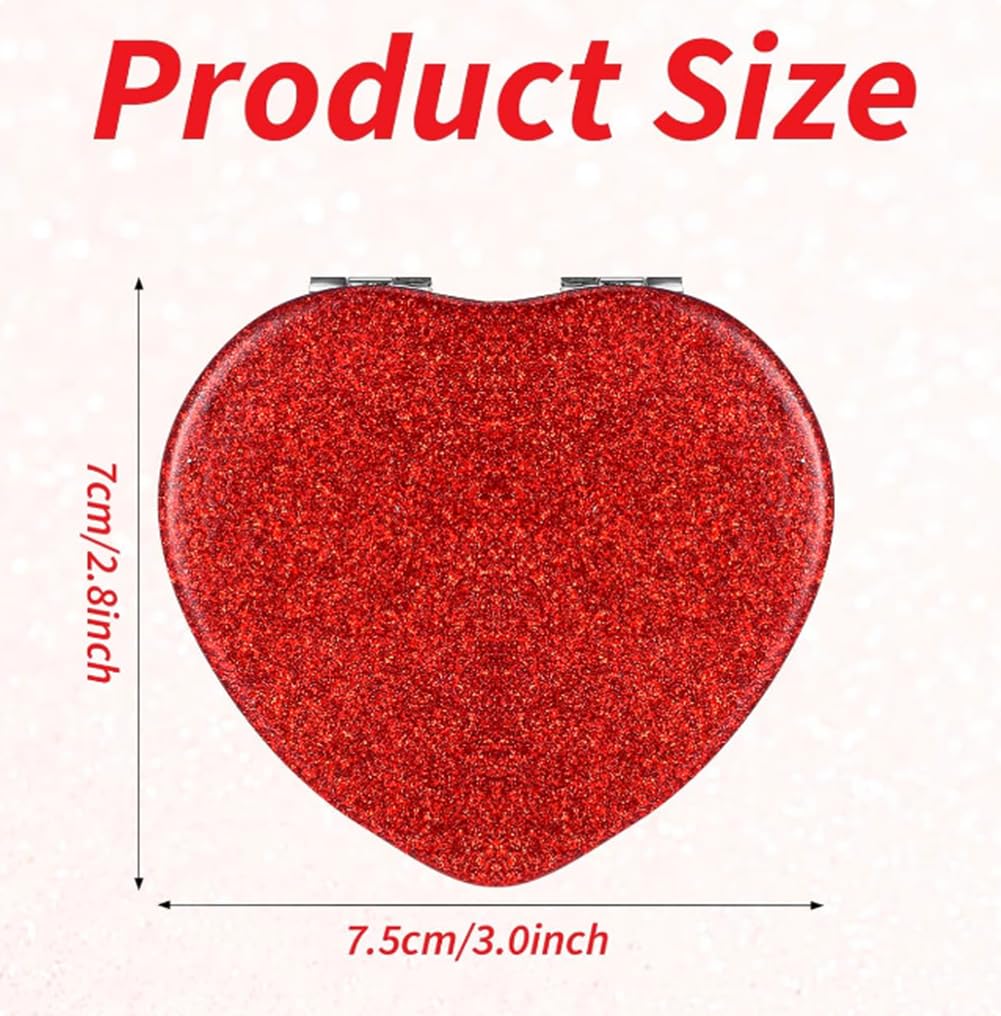 mpowtech 1x 2x magnification travel mirror for clear overall and close-up views