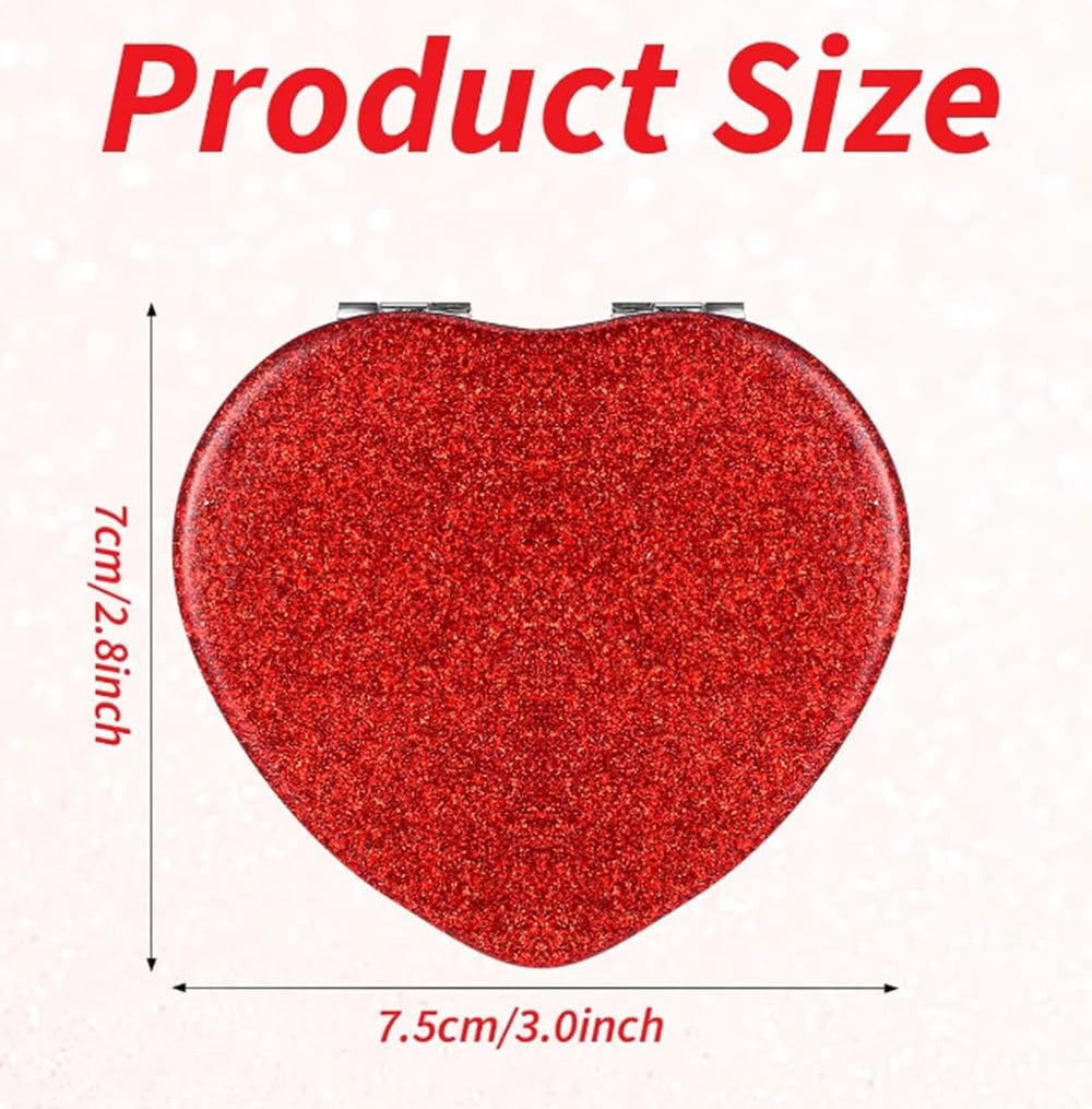 mpowtech 1x 2x magnification travel mirror for clear overall and close-up views