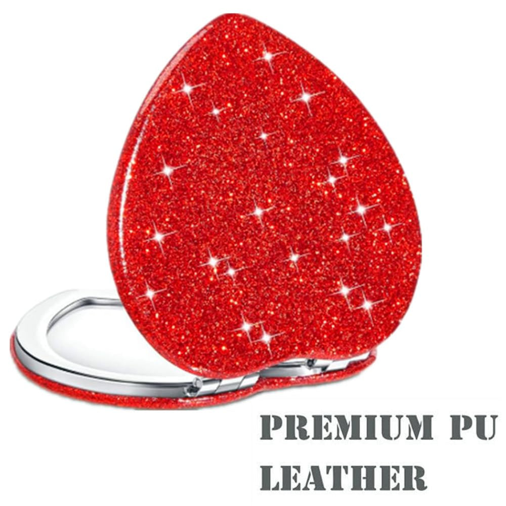 mpowtech pocket-size metal mirror fits neatly in a bag for daily touch-ups