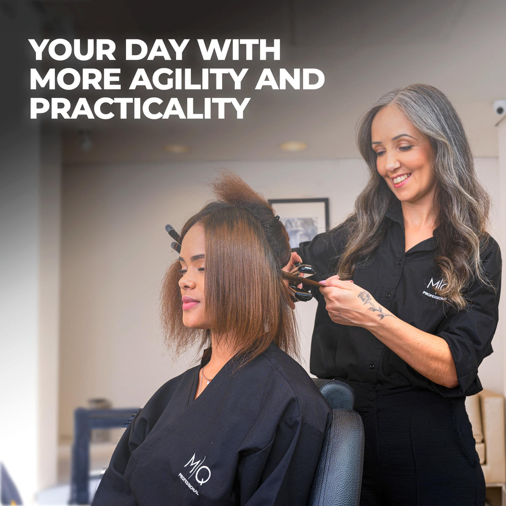 MQ Hair ionized plates glide smoothly during styling