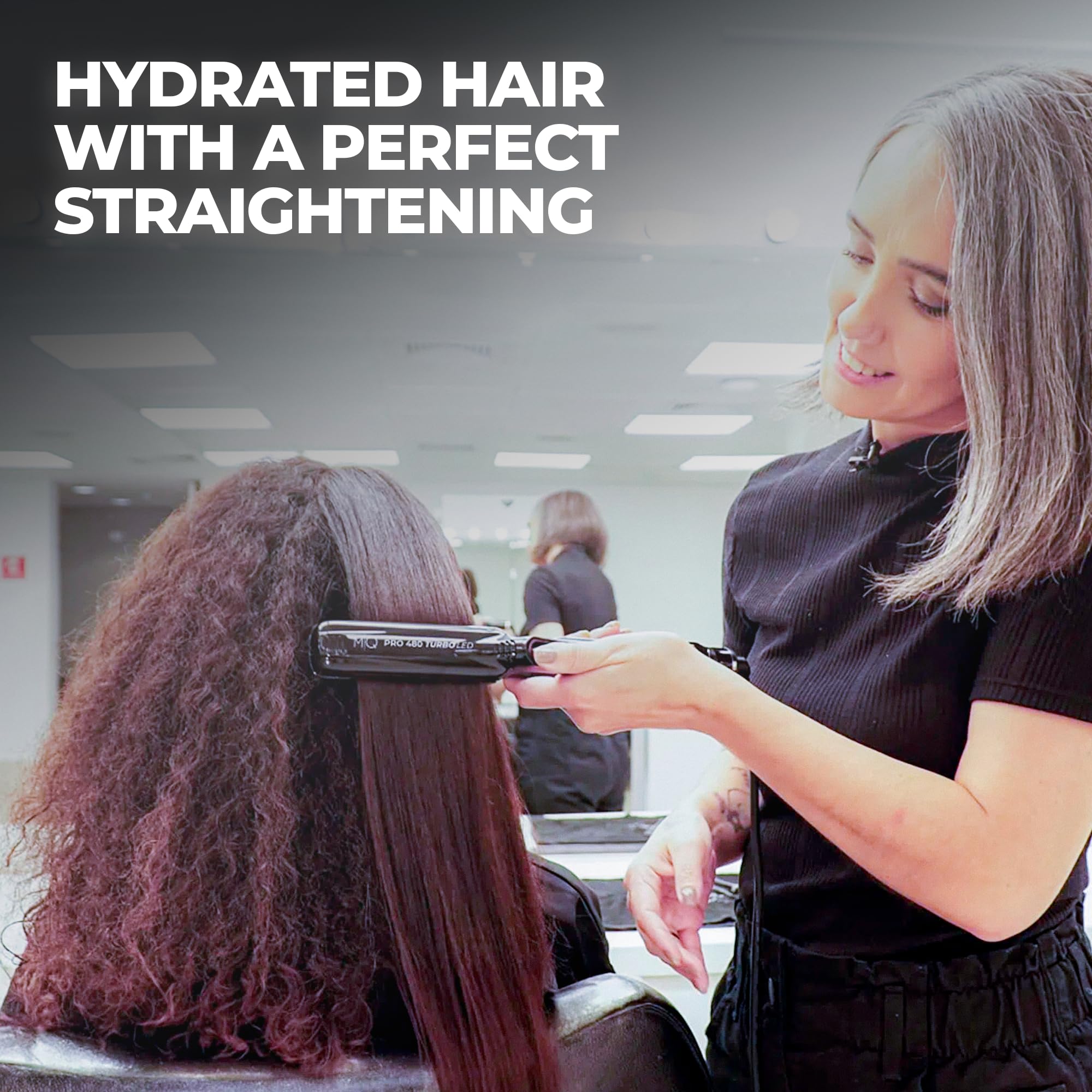 MQ Hair salon-ready performance demonstrated in a professional setting