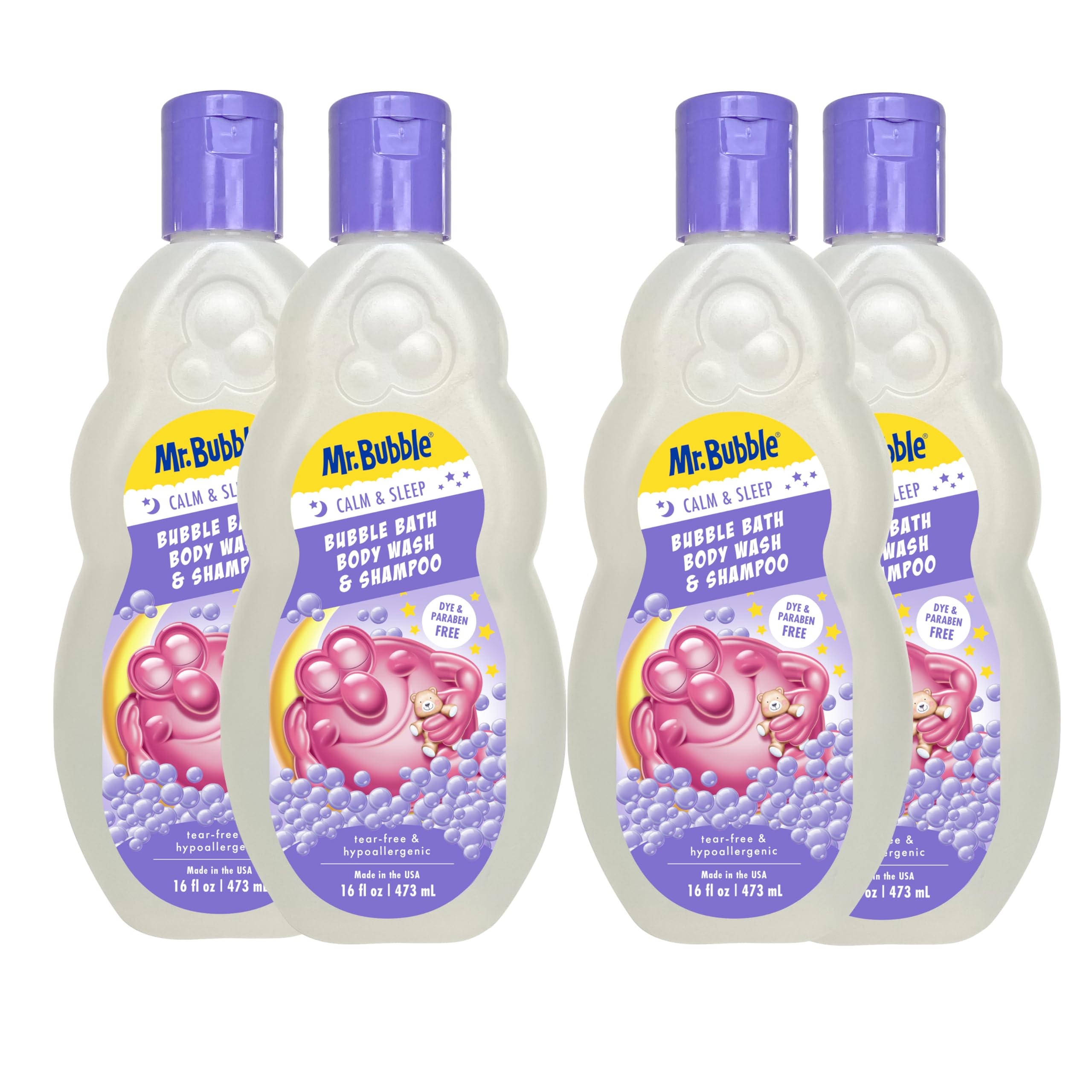 Mr. Bubble Calm Sleep 3in1 bubble bath bottle ready for soothing bath time
