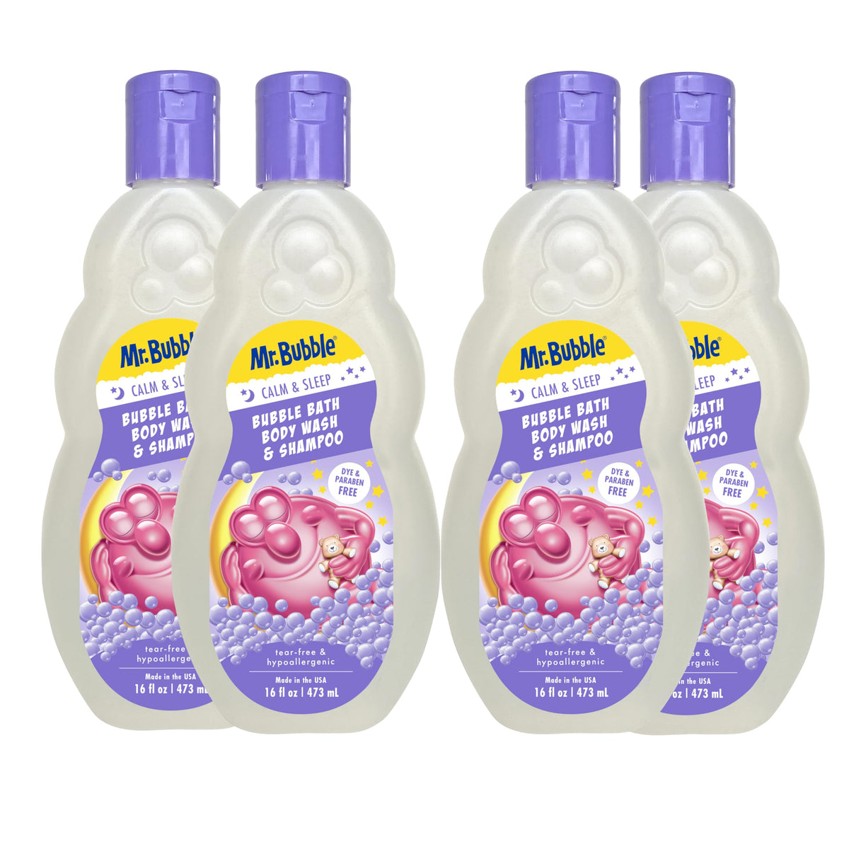 Mr. Bubble Calm Sleep 3in1 bubble bath bottle ready for soothing bath time