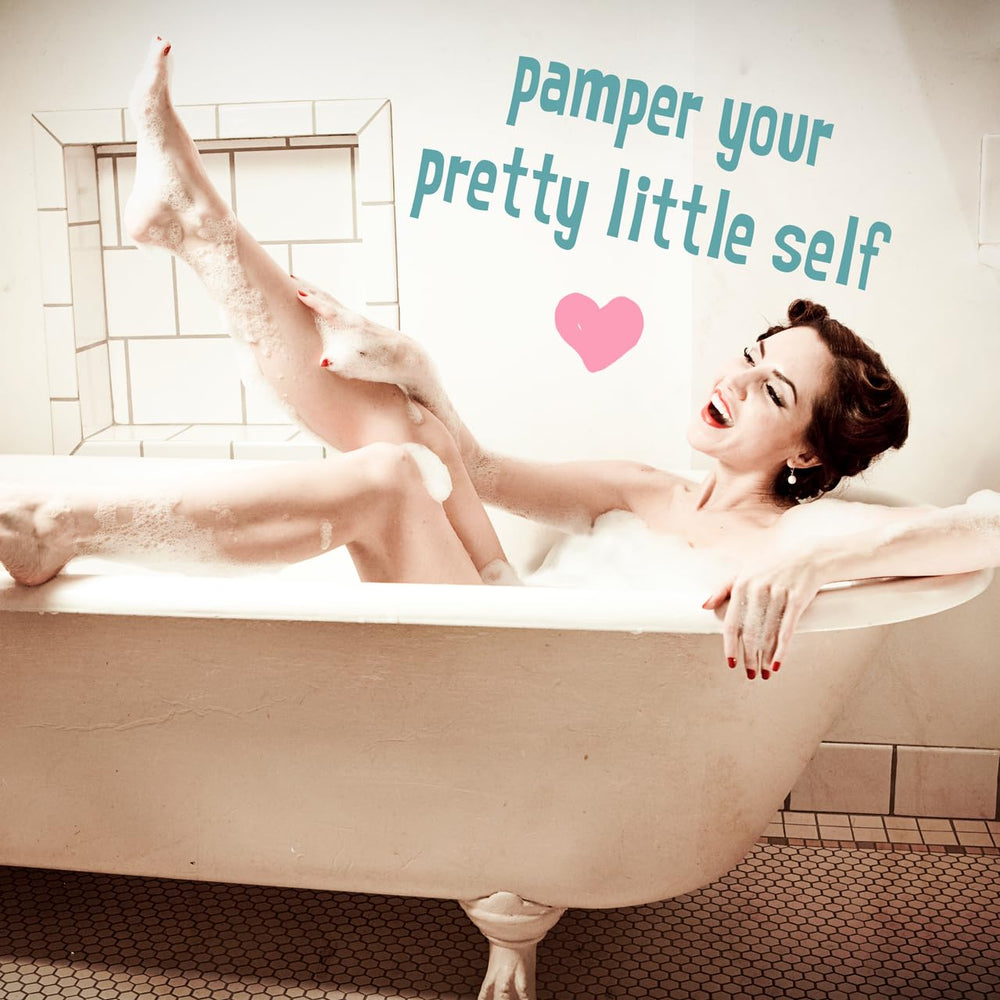Cruelty-free and paraben-free badge highlights safe bath care.