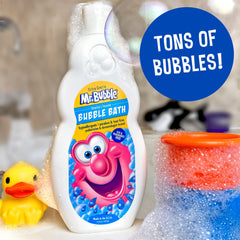 Mr. Bubble Extra Gentle pour action for easy, spill-free bath prep
