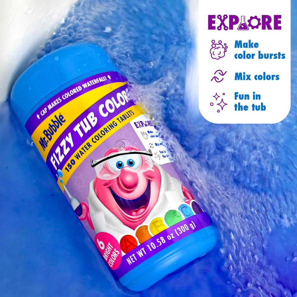 Fragrance-free Mr. Bubble tablets offer a gentle, clean bath experience.