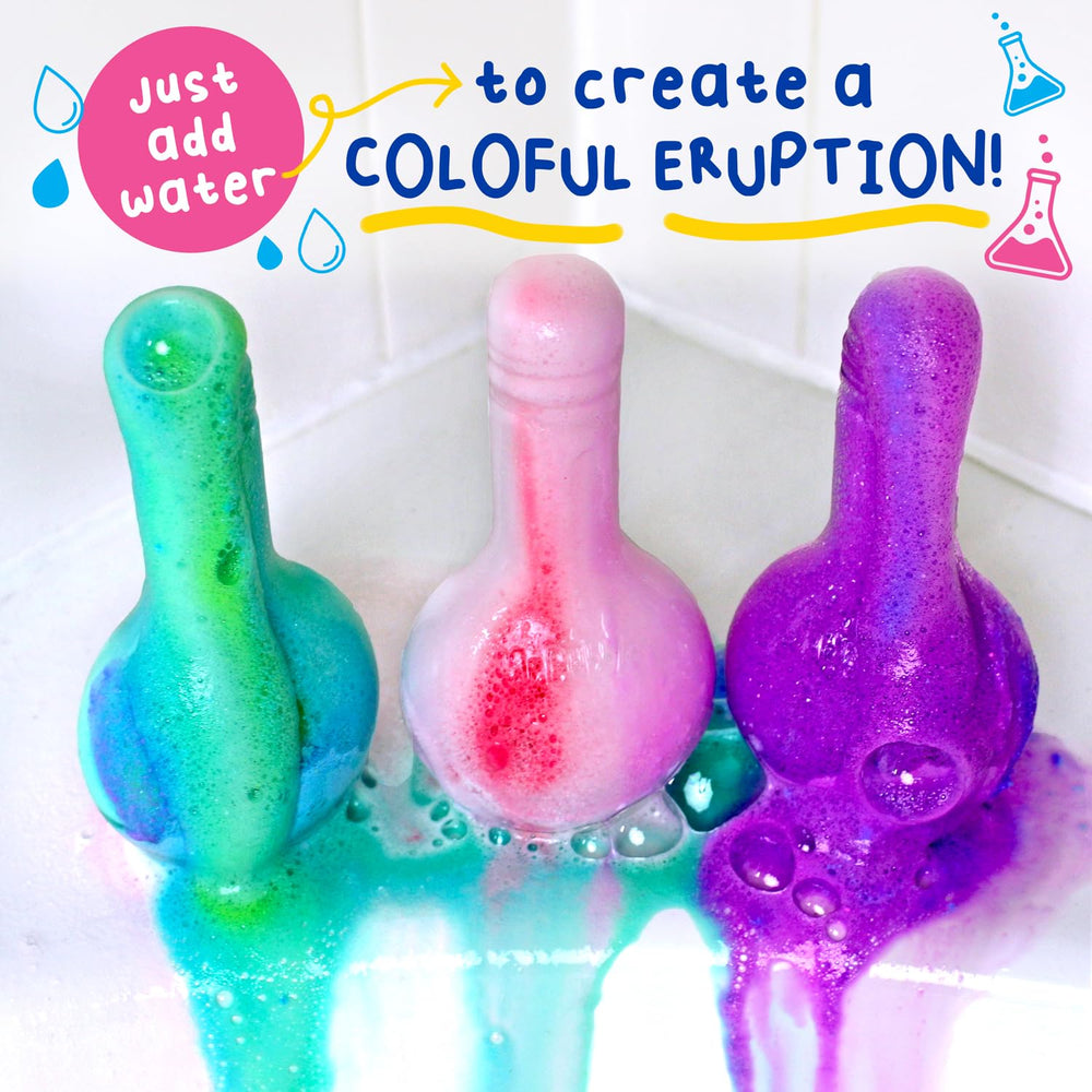 Mr. Bubble bath toy storage reuses for future baths.