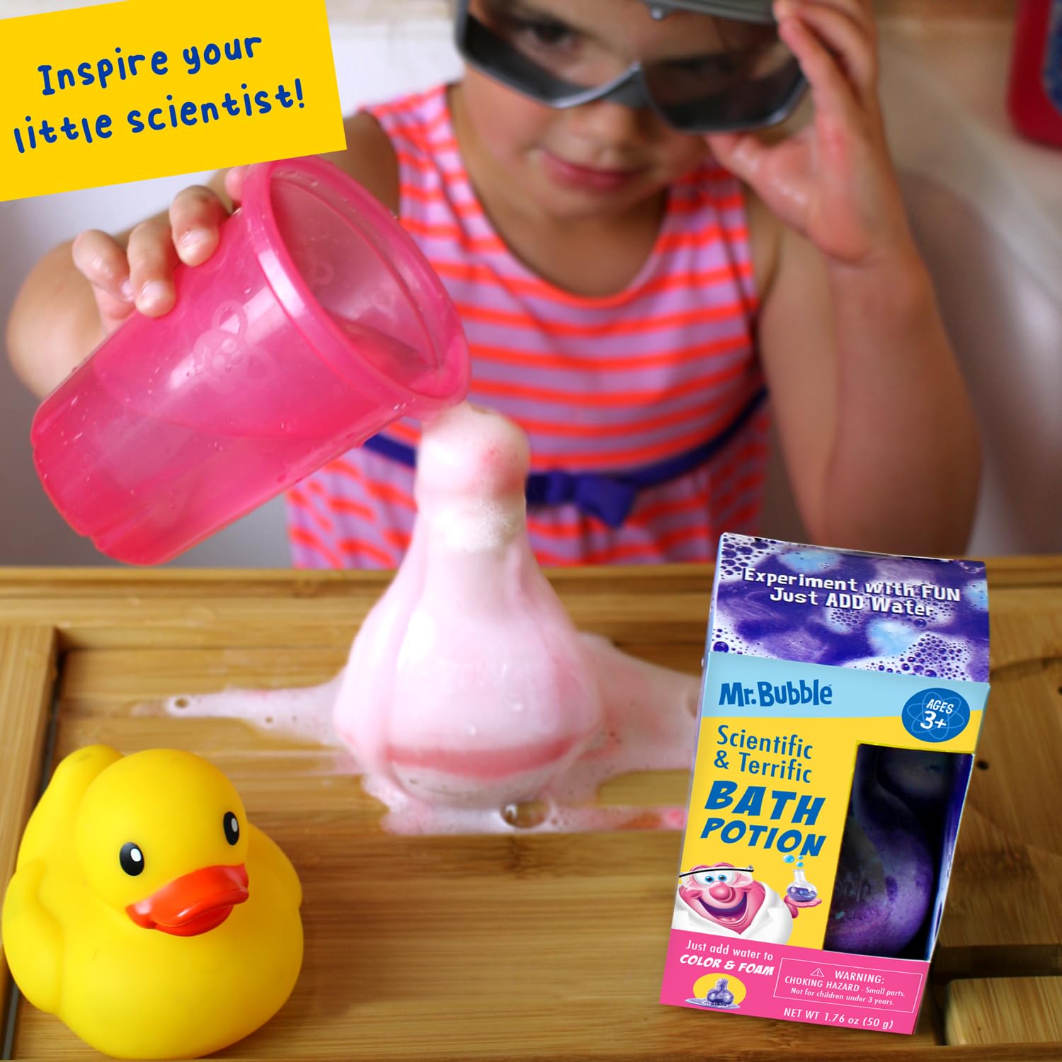 Mr. Bubble USA-made bubble time product.