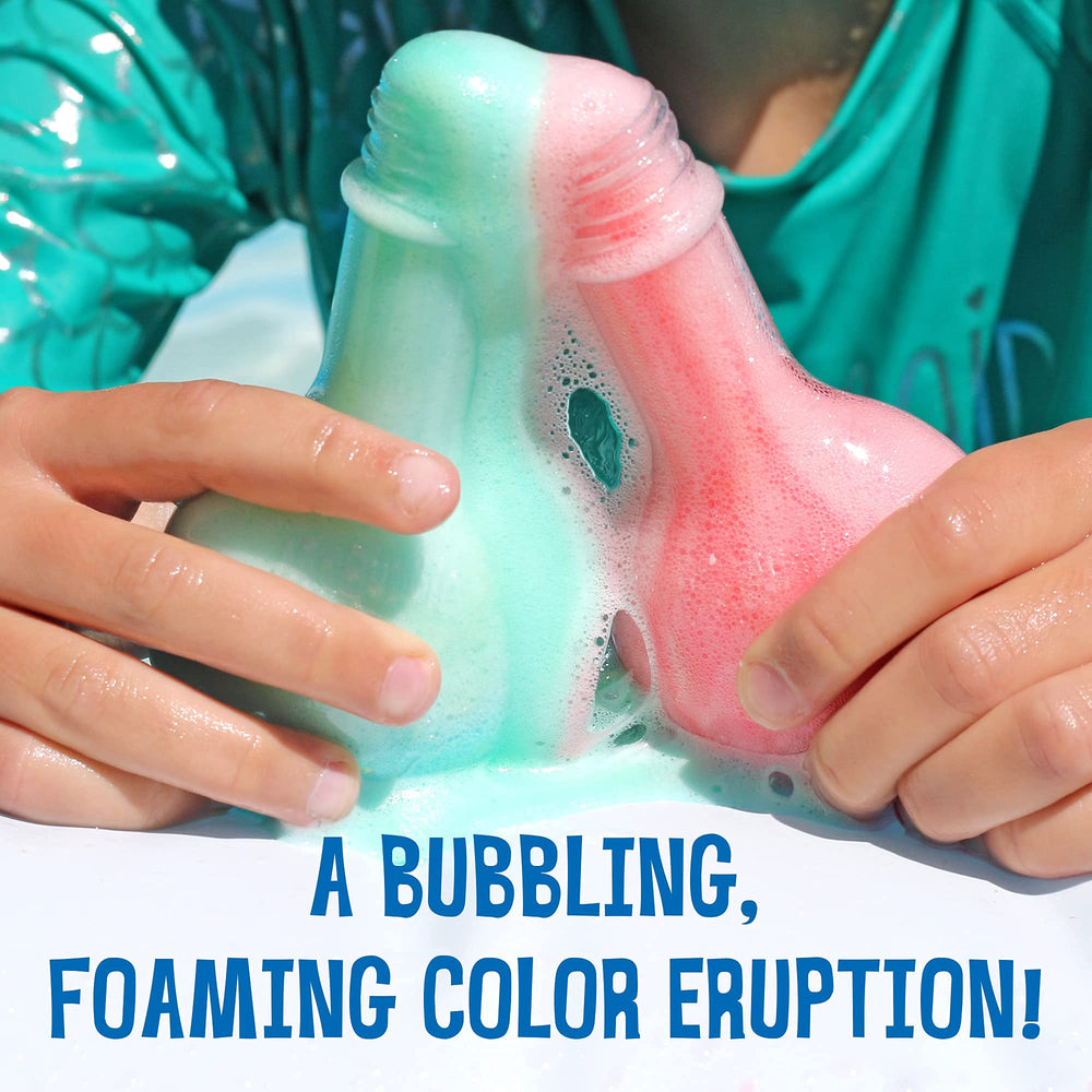 Mr. Bubble bath potion safe for toddlers with supervision.