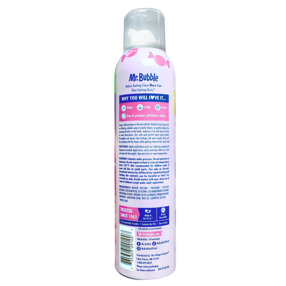 Mr. Bubble pack of six offers value for family bath routines and shared fun.