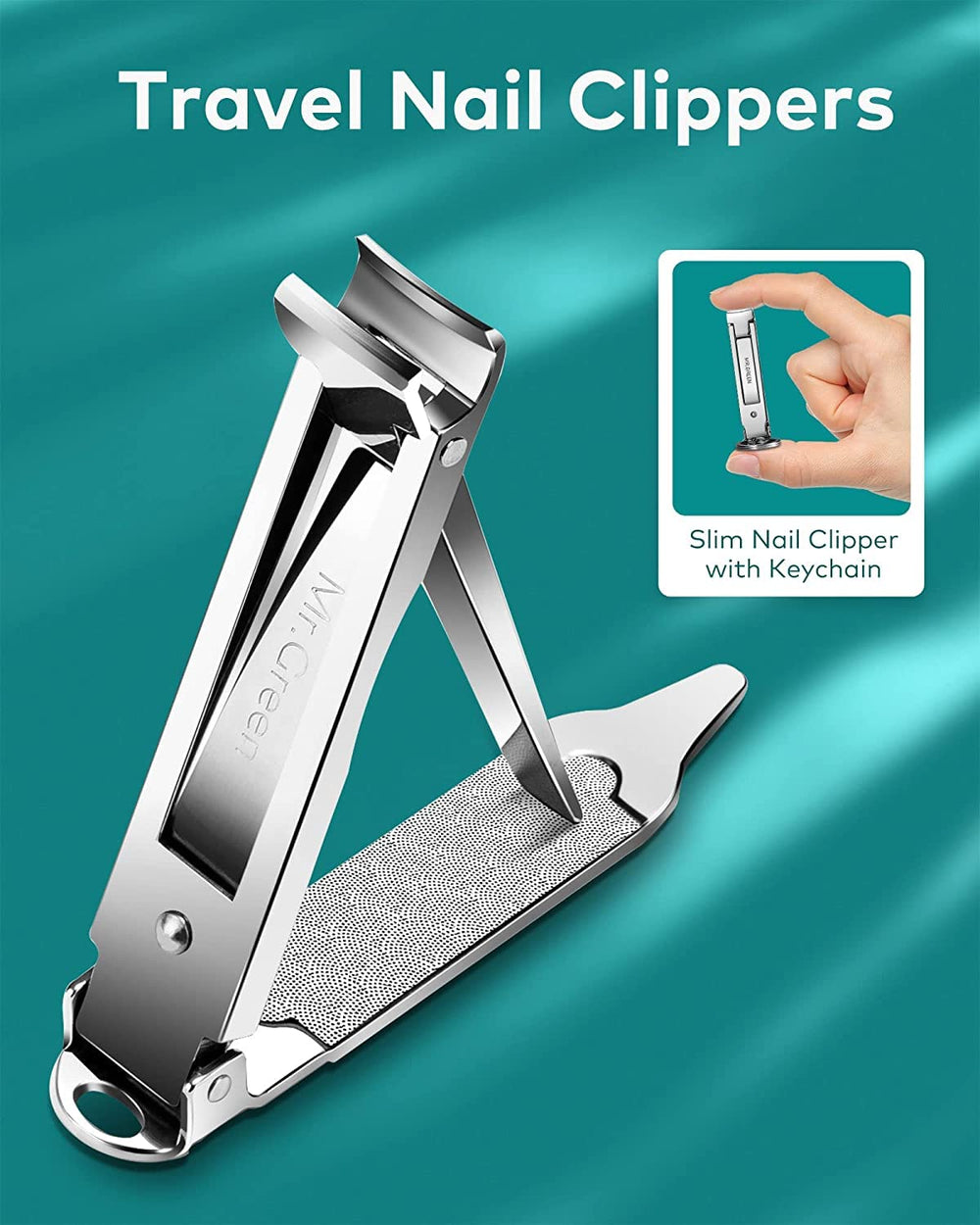 MR.GREEN ergonomic-nail-clipper-handle offers a comfortable grip for precise trimming.