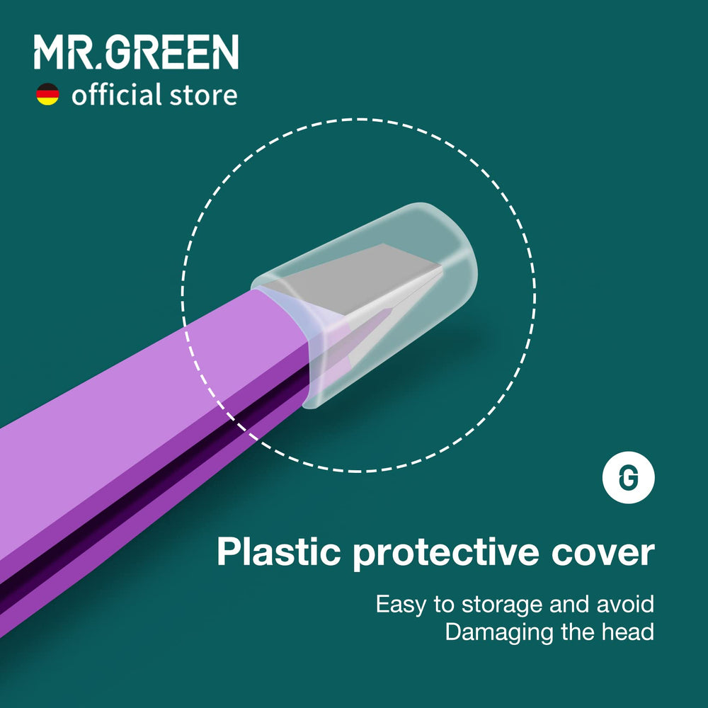MR.GREEN purple packaging highlights a gift-ready beauty tool