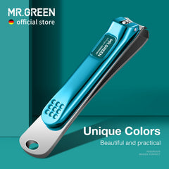 MR.GREEN fingernail cutter nippers in stainless steel for durable use.