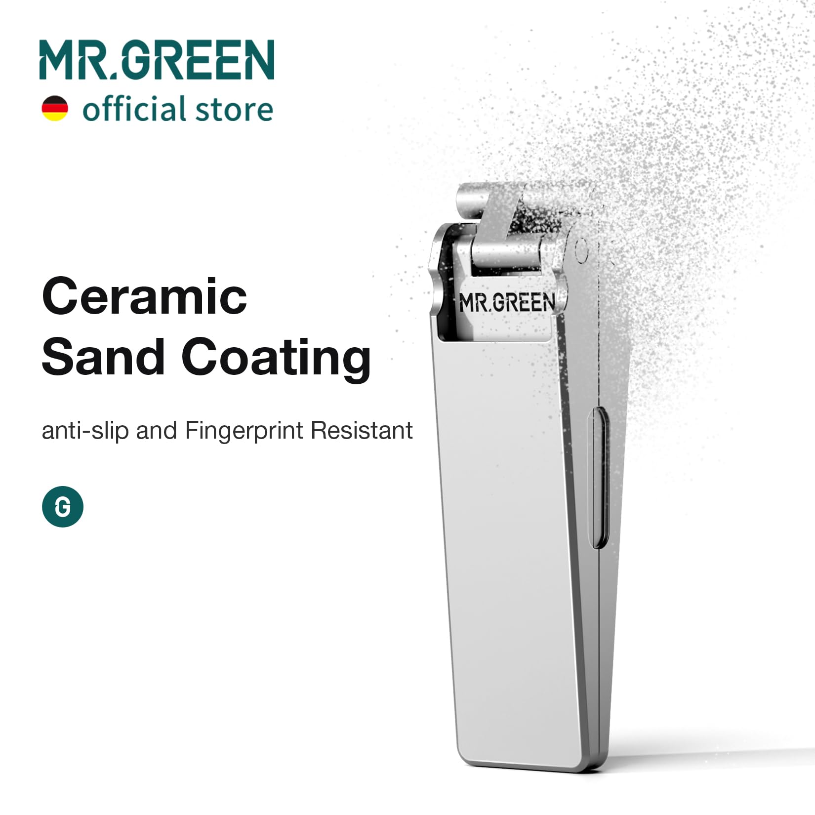 MR.GREEN ceramic coating detail highlights smooth sharpening and durability.