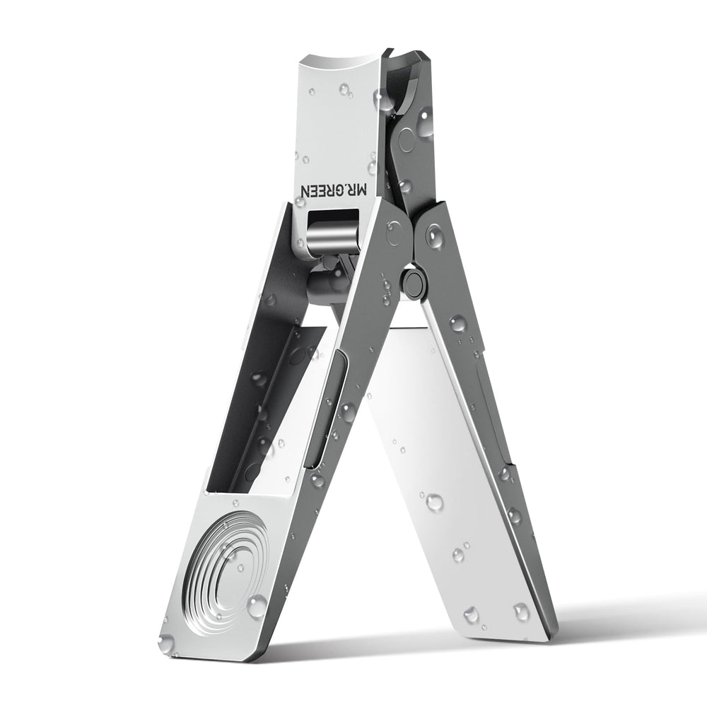 MR.GREEN folding nail clippers closed for compact travel grooming.