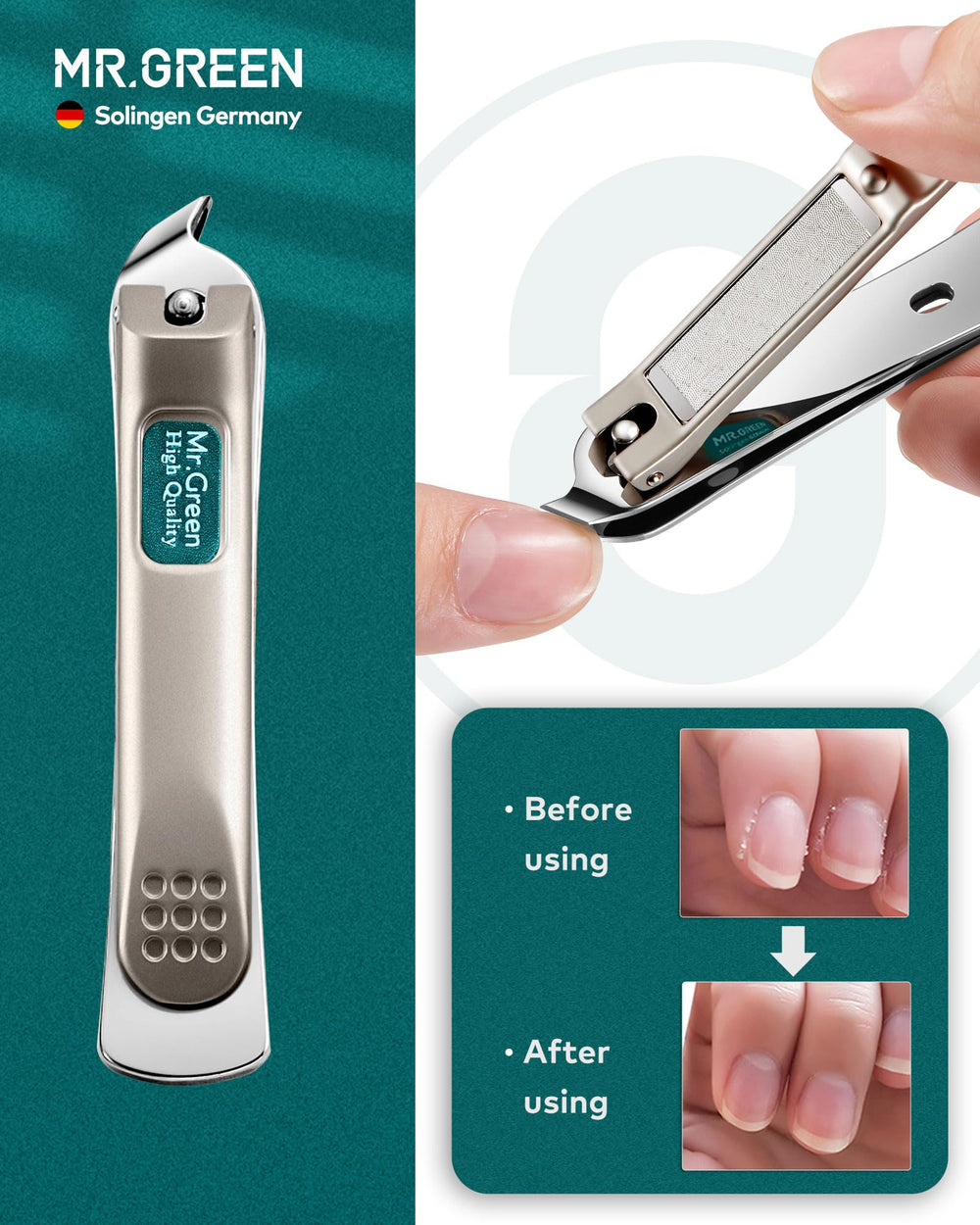 MR.GREEN glass-nail-file smooth filing for nails.