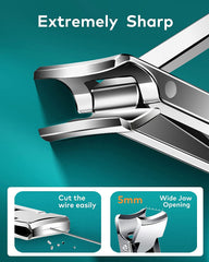 MR.GREEN nail clippers built-in file for quick edge finishing.