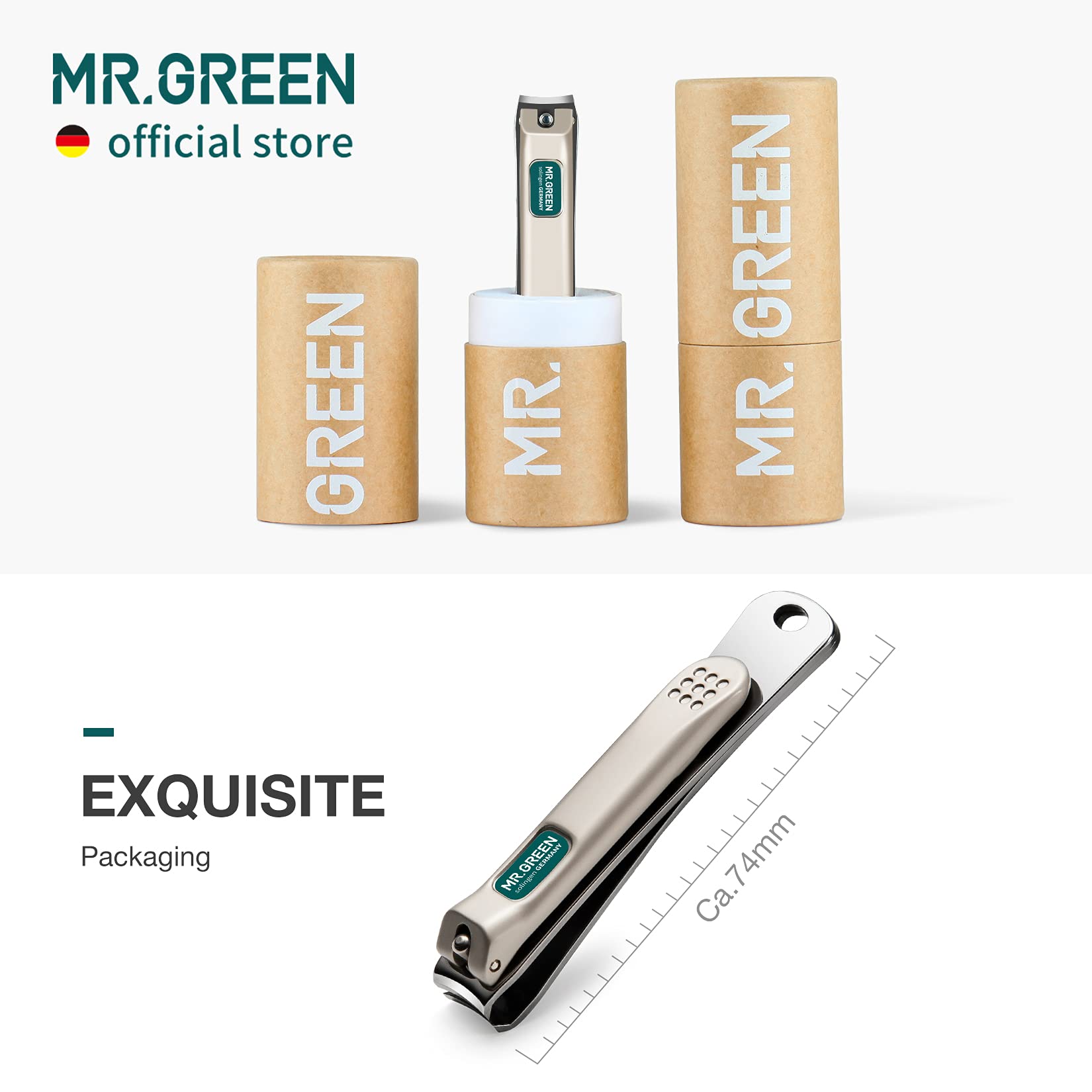 MR.GREEN Nail Clippers Curved Blades popular in Europe and China for everyday grooming.