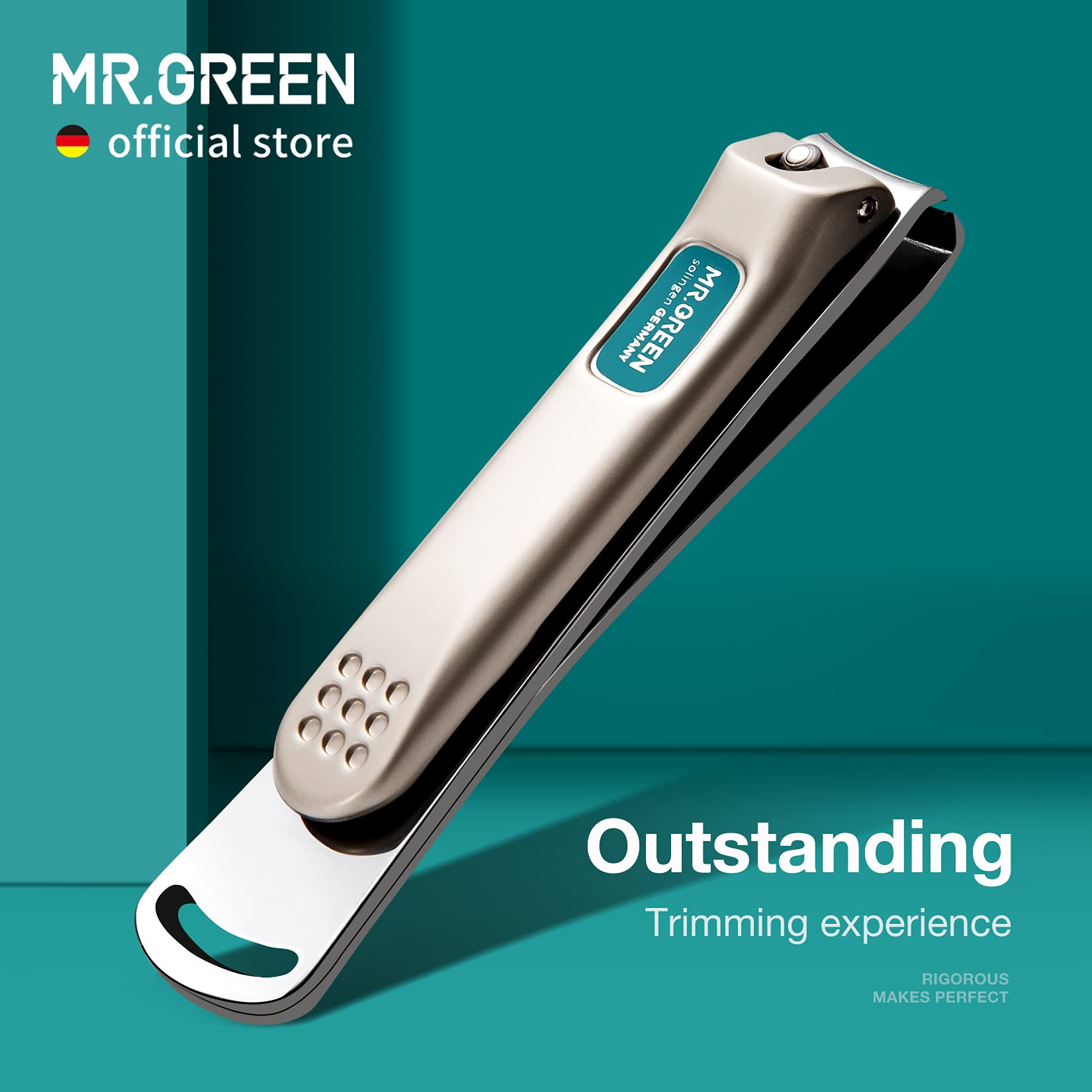 MR.GREEN stainless steel close-up highlighting anti-rust durability