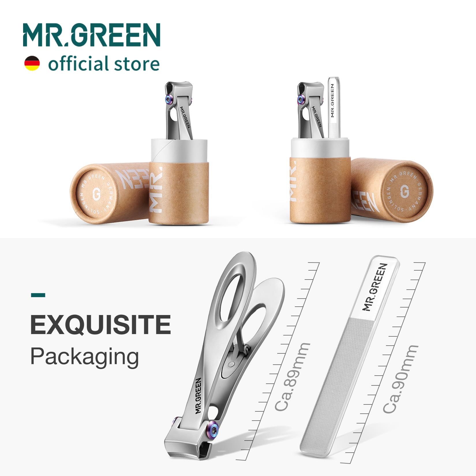 MR.GREEN nail clippers thick nails test demonstrates powerful cutting capability.
