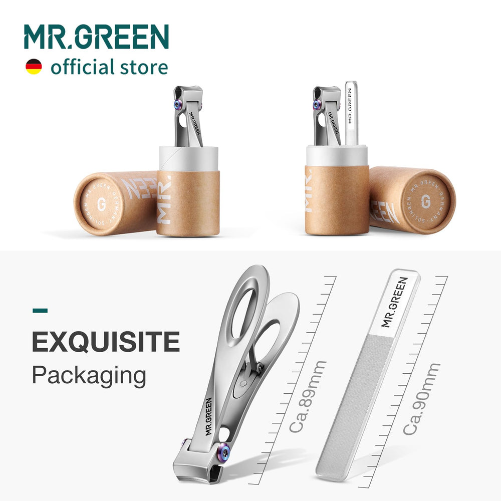 MR.GREEN nail clippers thick nails test demonstrates powerful cutting capability.