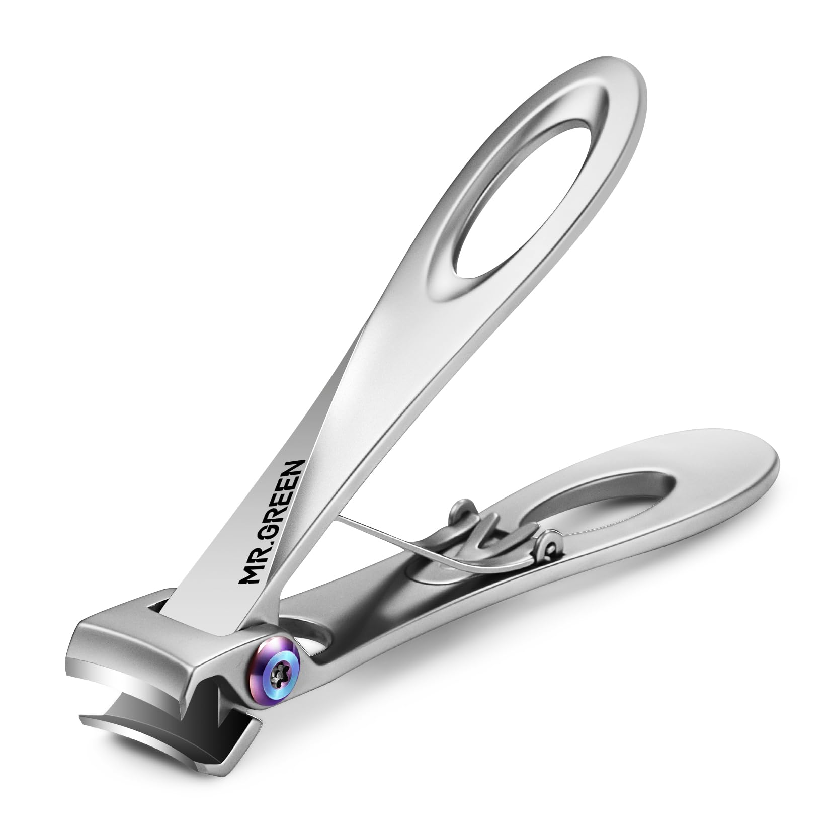 MR.GREEN nail clippers wide opening 11mm jaw for thick nails and easy trims.