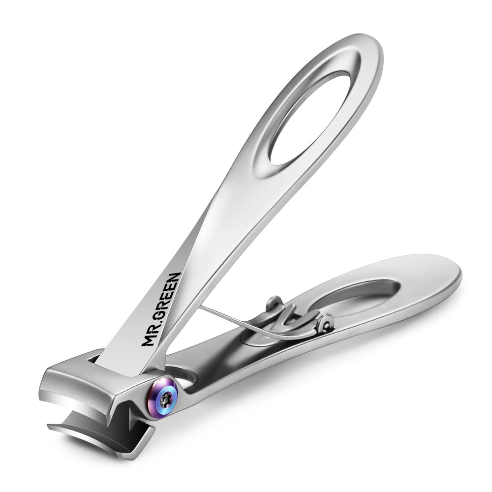MR.GREEN nail clippers wide opening 11mm jaw for thick nails and easy trims.