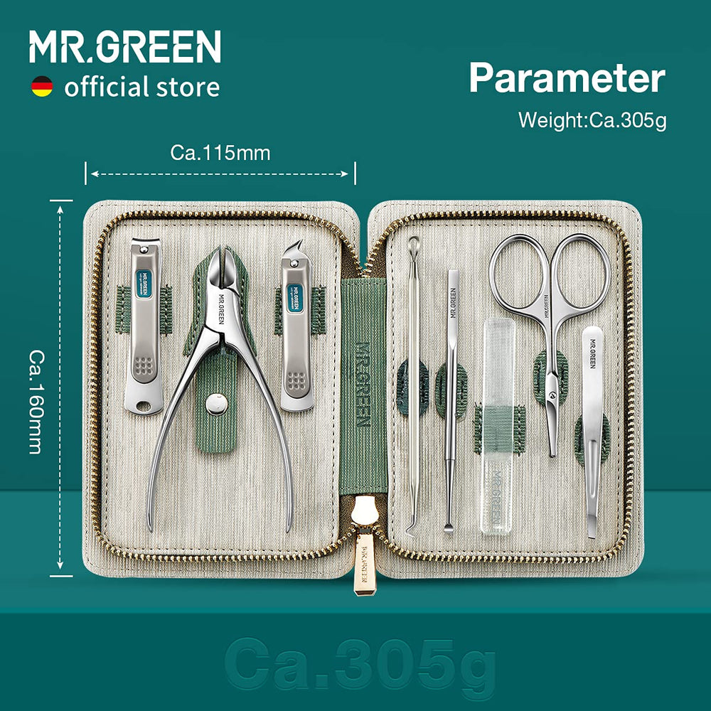MR.GREEN nano-glass nail file included for precise, smooth nail shaping