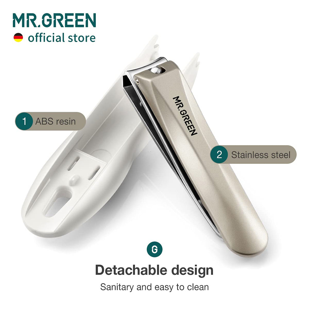 MR.GREEN nickel-plated stainless steel clipper highlighting rust resistance