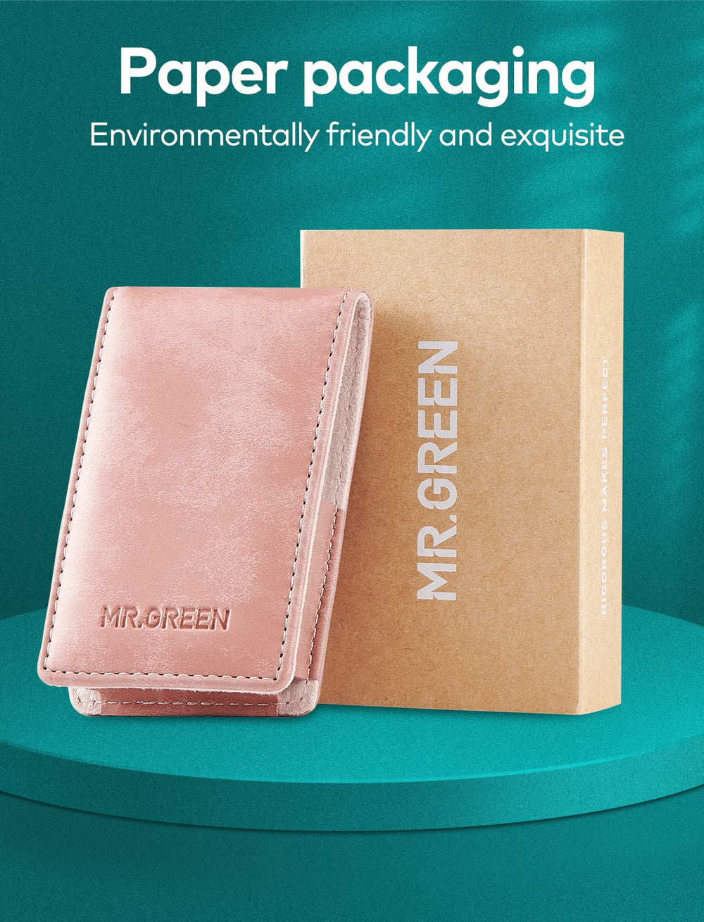 MR.GREEN pink grooming kit presents premium design for daily use.