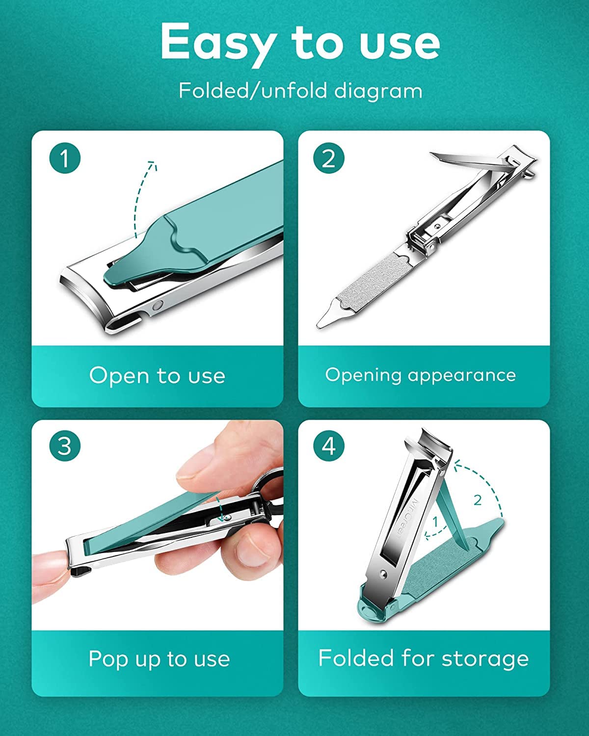 MR.GREEN wallet-friendly-nail-clipper convenient for discreet carry in small bags.