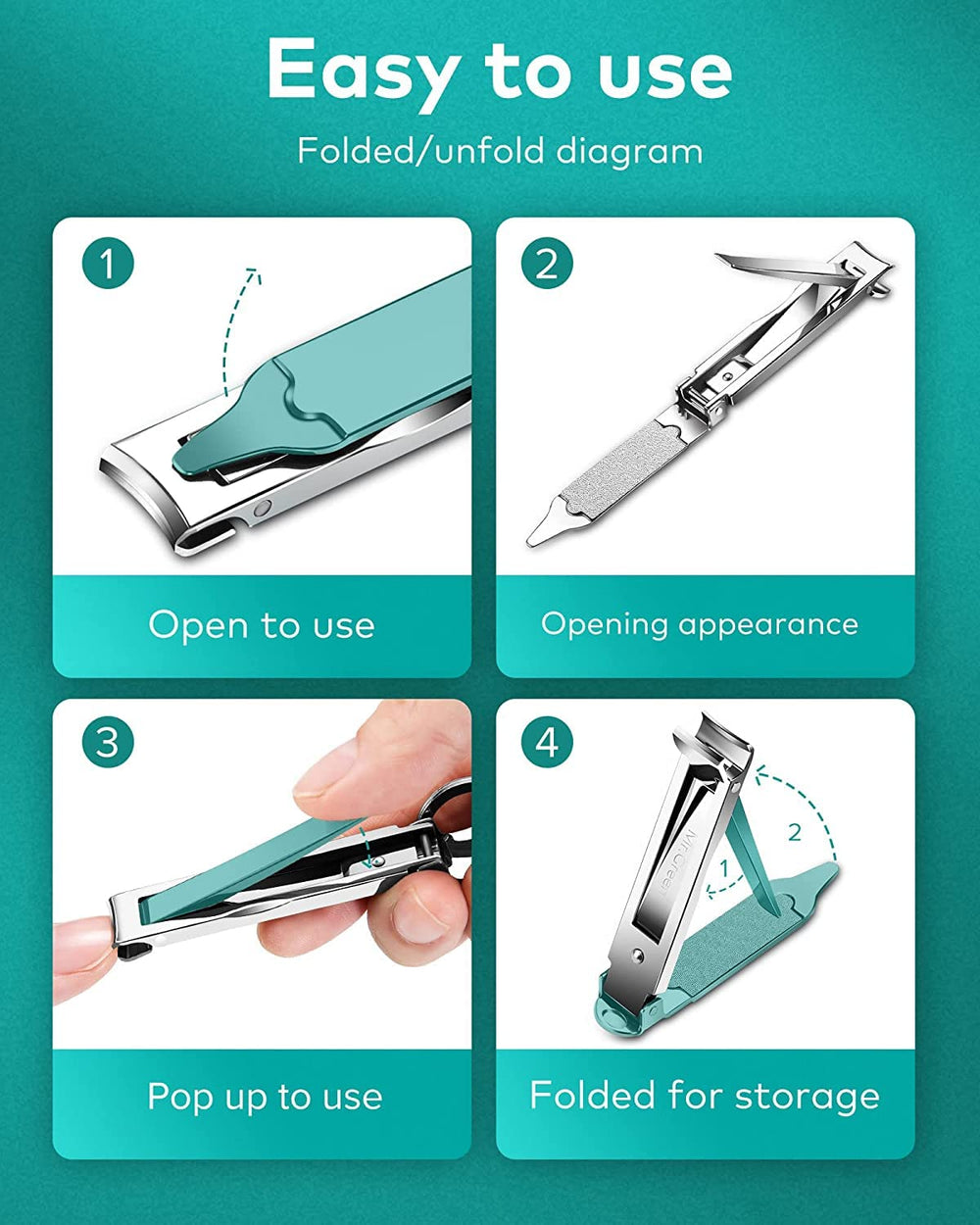 MR.GREEN wallet-friendly-nail-clipper convenient for discreet carry in small bags.