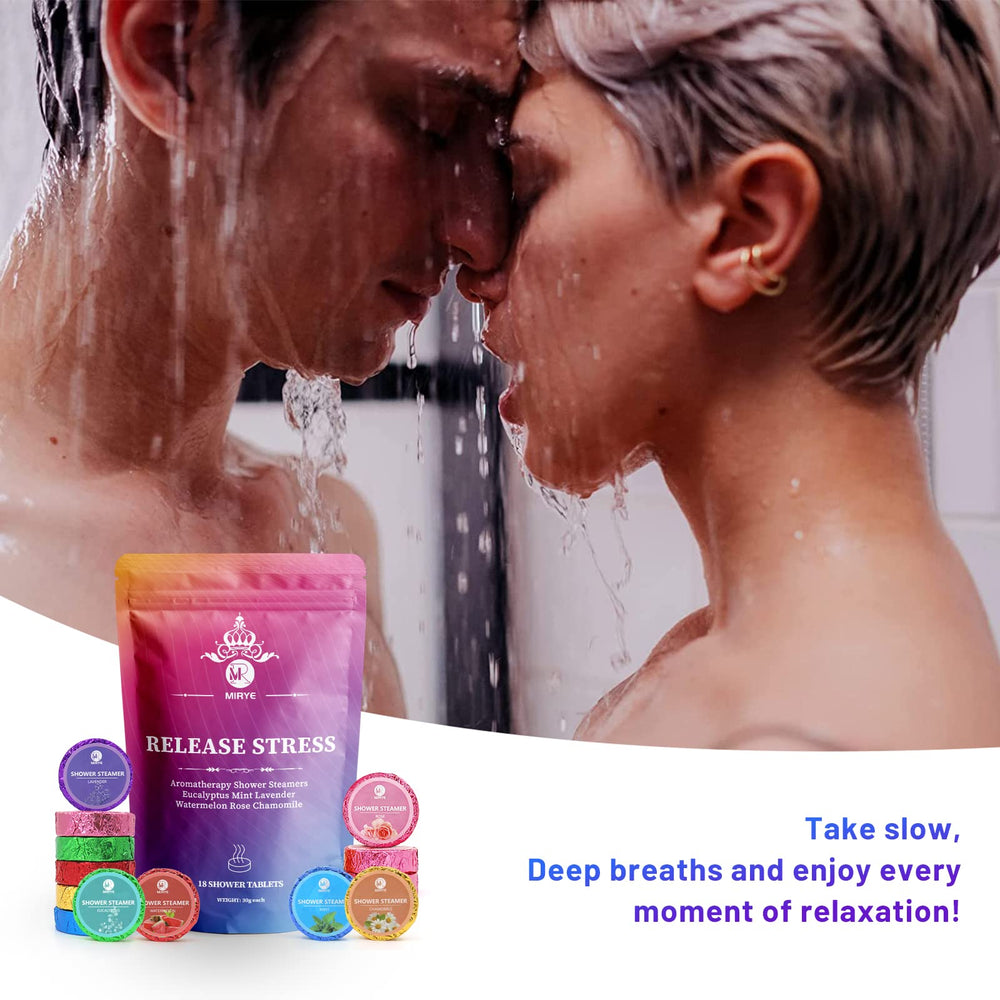 MR MIRYE rose chamomile steamers close-up convey relaxing spa vibes.