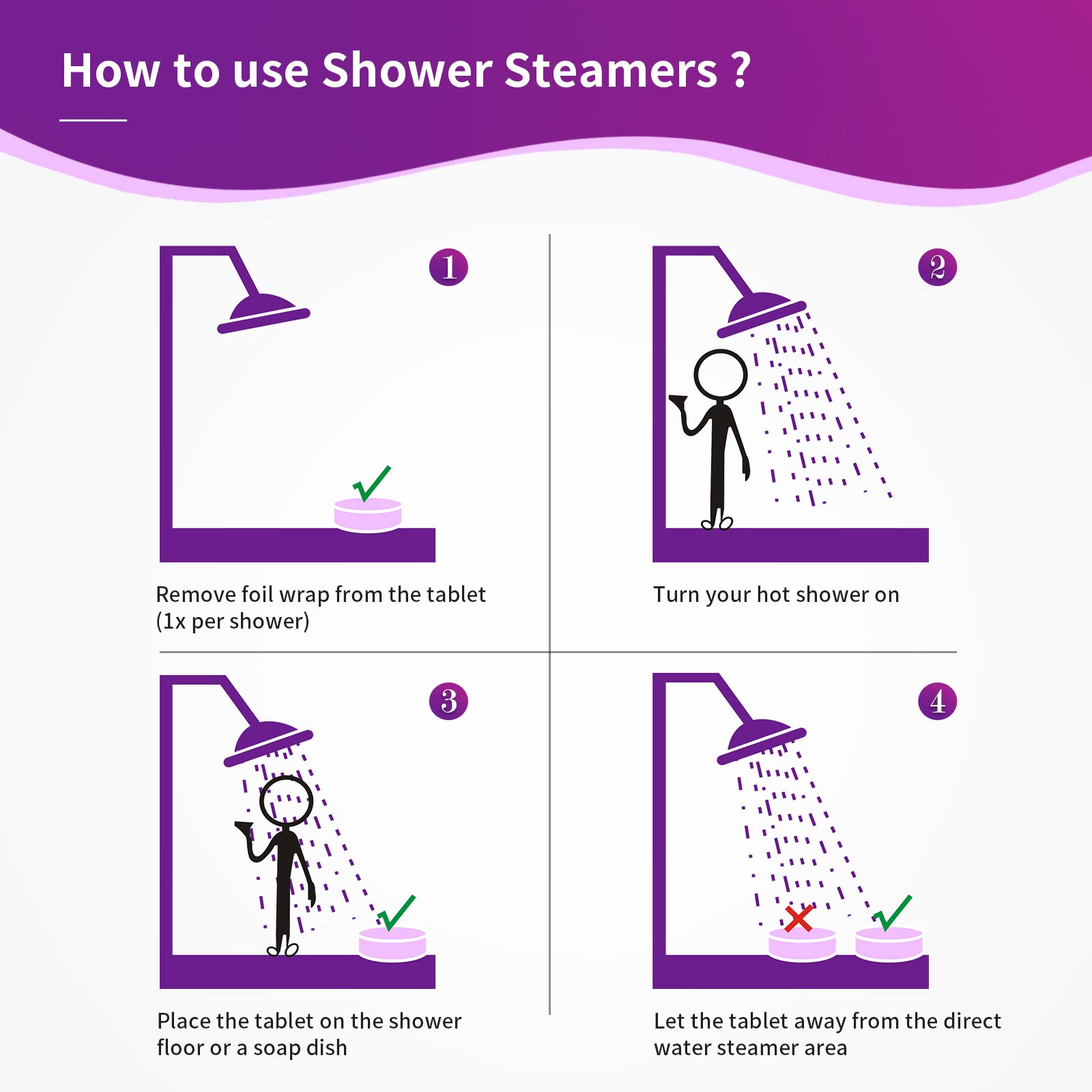 MR MIRYE eucalyptus scented shower steamer for invigorating steam