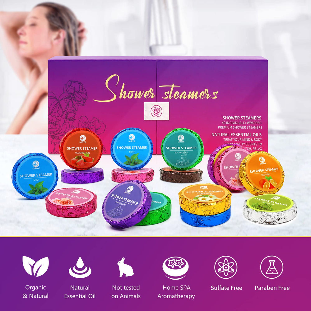 MR MIRYE mint scented shower steamer for refreshing morning shower