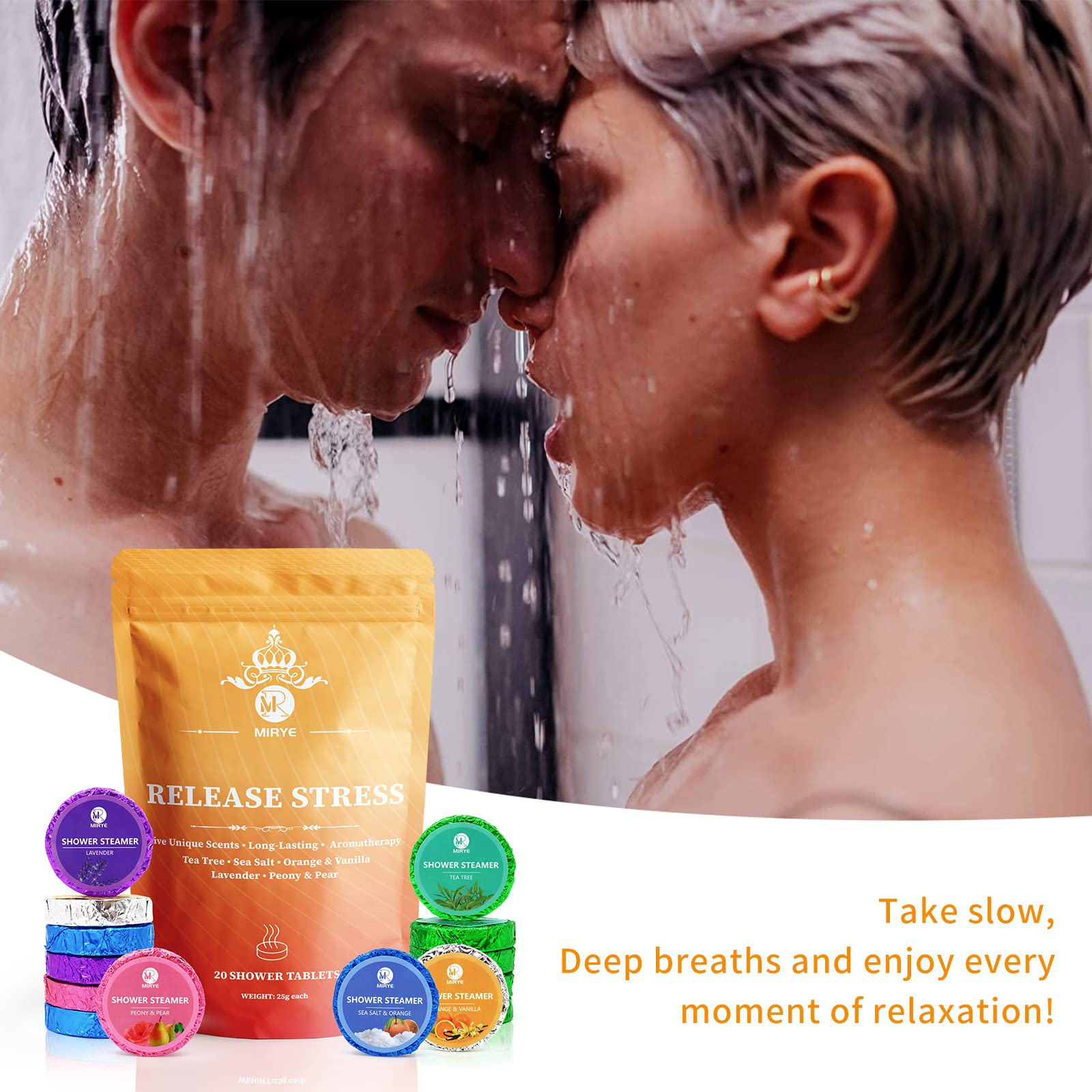 MR MIRYE peony-pear shower steamer delivers floral freshness in daily routine