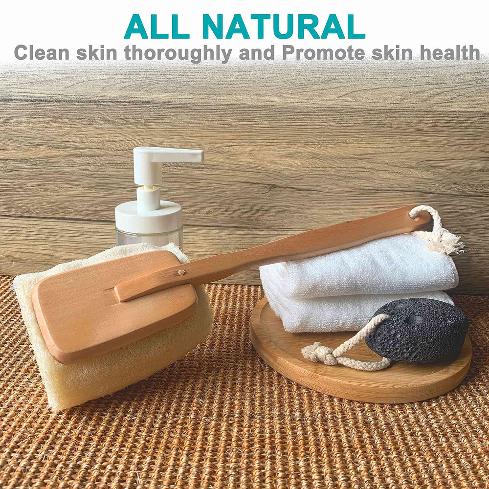 Mr.Cui'shop pollution-free loofah sponge provides durable exfoliation.
